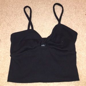 Black crop top